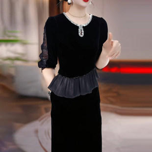 连衣裙2026新款女春秋十三行今年流行爆款气质名媛轻奢高级感长袖