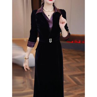 连衣裙2026新款女秋冬今年流行十三行爆款轻奢高级感气质妈妈裙子