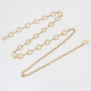 腰链女连衣裙装饰百搭JK配裙子牛仔裤带花型金属细腰带裤链条皮带