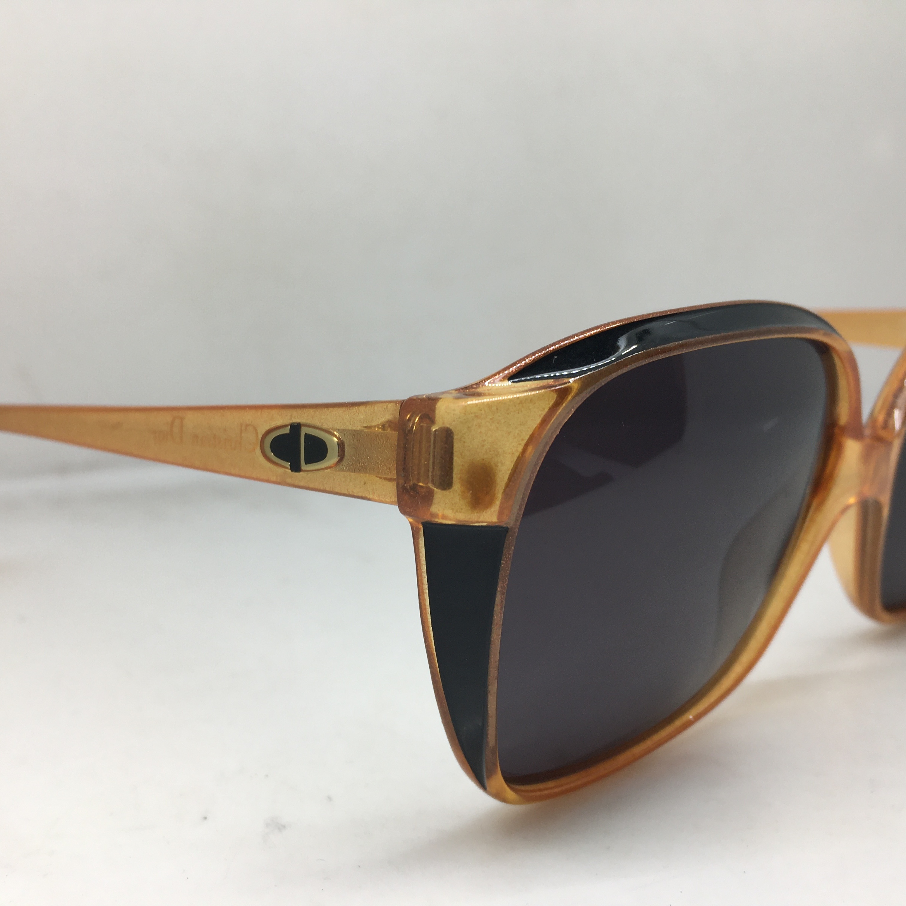 中古Vintage 80s CD2101 30德国产optyl材质圆框太阳眼镜墨镜