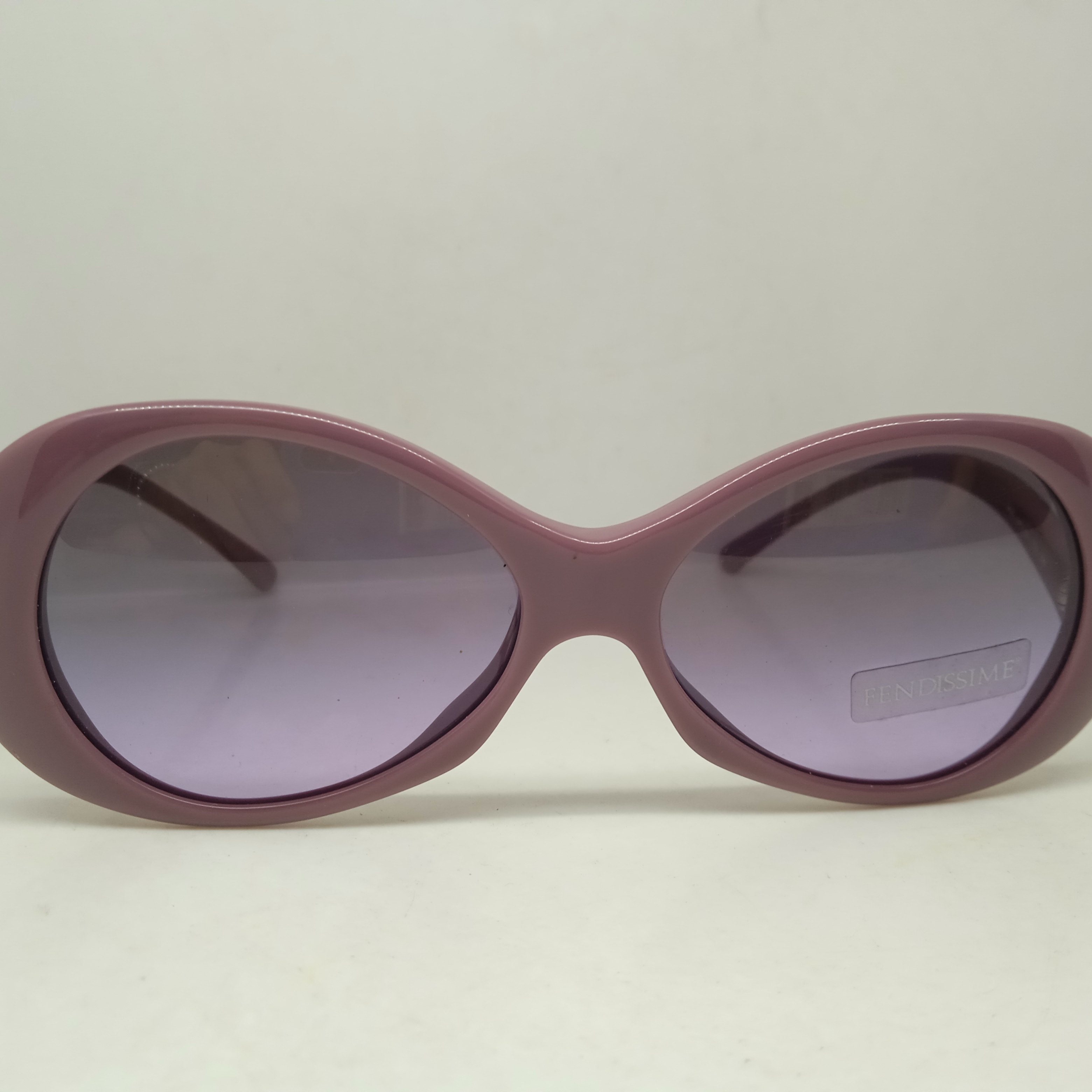 Fendissime香芋紫椭圆板材框猫眼太阳镜墨镜女意大利产