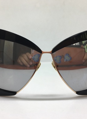 EJE Optico Sistema J2033/S手工金色黑色大框太阳镜遮脸墨镜个性