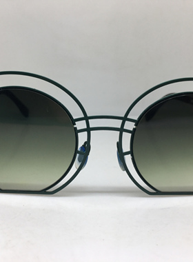 super sung ss094绿色合金个性圆弧框太阳眼镜墨镜