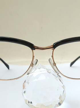 70年代末 ESSEL CALECHE  黑色金色 包金 眼镜架