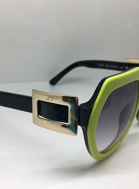 rogor viver RV20绿色黑色厚实板材大框太阳镜墨镜个性