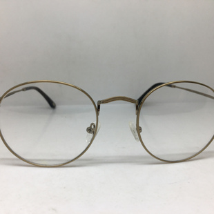 Eyebuydirect Disclosure金色合金复古圆形框近视眼镜架男女通用