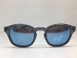 A BATHING APE BA13023 黑色网线镂空个性太阳镜 男女通用墨镜