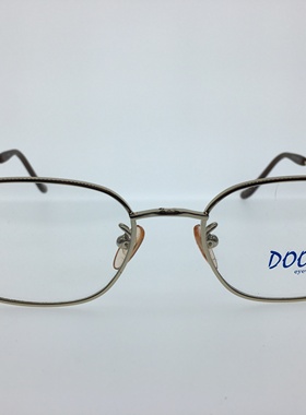 日单doos金色合多边形框眼镜架男女通用镜框