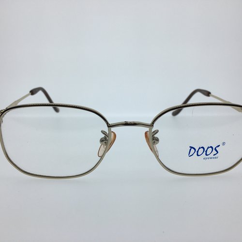 日单doos金色合多边形框眼镜架男女通用镜框