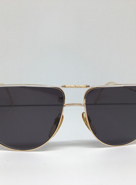 中古LART金色合金飞行员款太阳镜男女通用墨镜回流产品