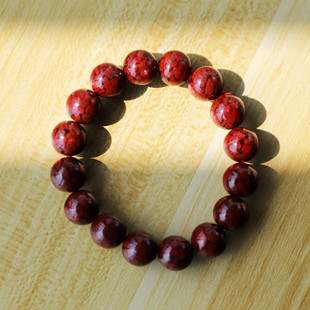 正品 湘西原创三号井朱砂官方旗舰晶体朱砂手串透光原矿紫砂手链