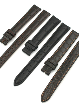 飞亚达 女表带原装牛皮表链 黑色棕色 14mm 12mm 真皮手表配件