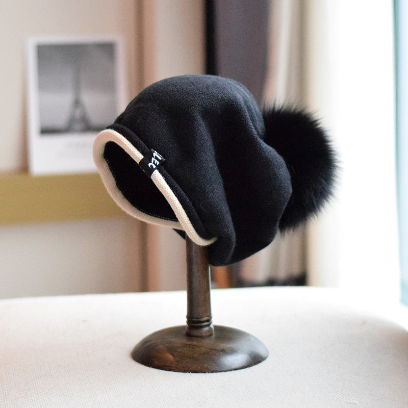 针织帽逛街休闲女秋冬卷边