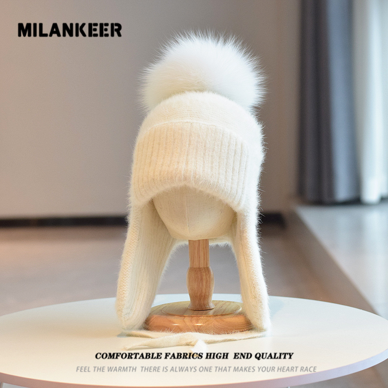 双层兔毛针织帽子女秋冬保暖护耳套头帽休闲百搭雷锋帽狐狸毛球帽,服饰配件/皮带/帽子/围巾,帽子,淘宝优惠券,粉丝福利购,淘宝优惠卷