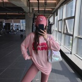 瑜伽服长袖 宽松跑步专业运动上衣 训练速干衣网红健身服女秋冬新款