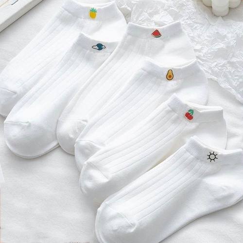 春夏季薄款ins潮百搭卡通运动吸汗船袜子学院女士学生字母短袜女