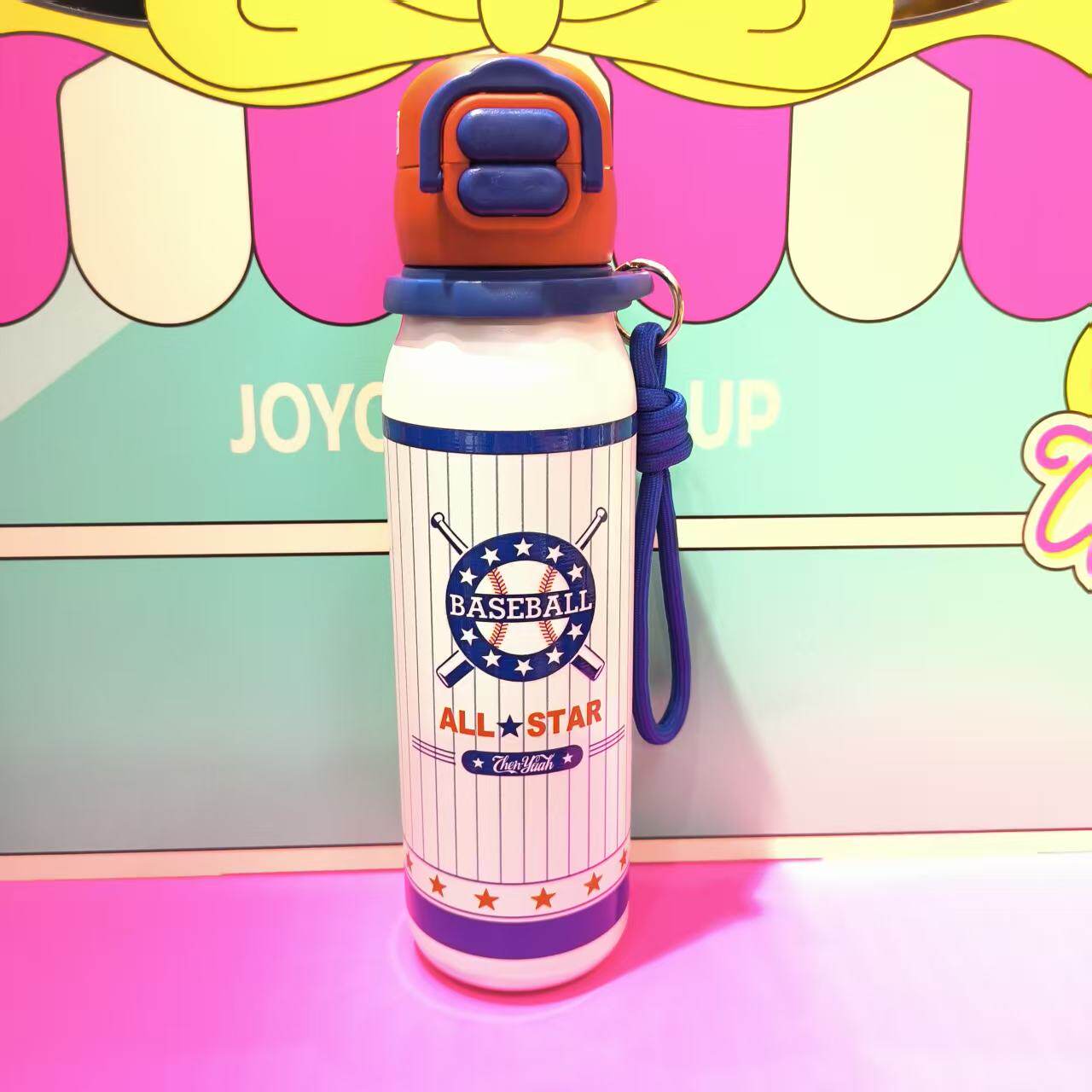 卡通学生儿童高颜值560ml吸管直饮两用316L不锈钢便携保温杯