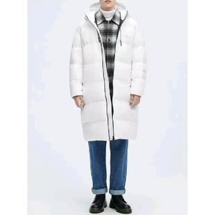 羽绒服蓄热保暖连帽外套潮1001I G家商场款 三防长款 男士 GX11 冬季