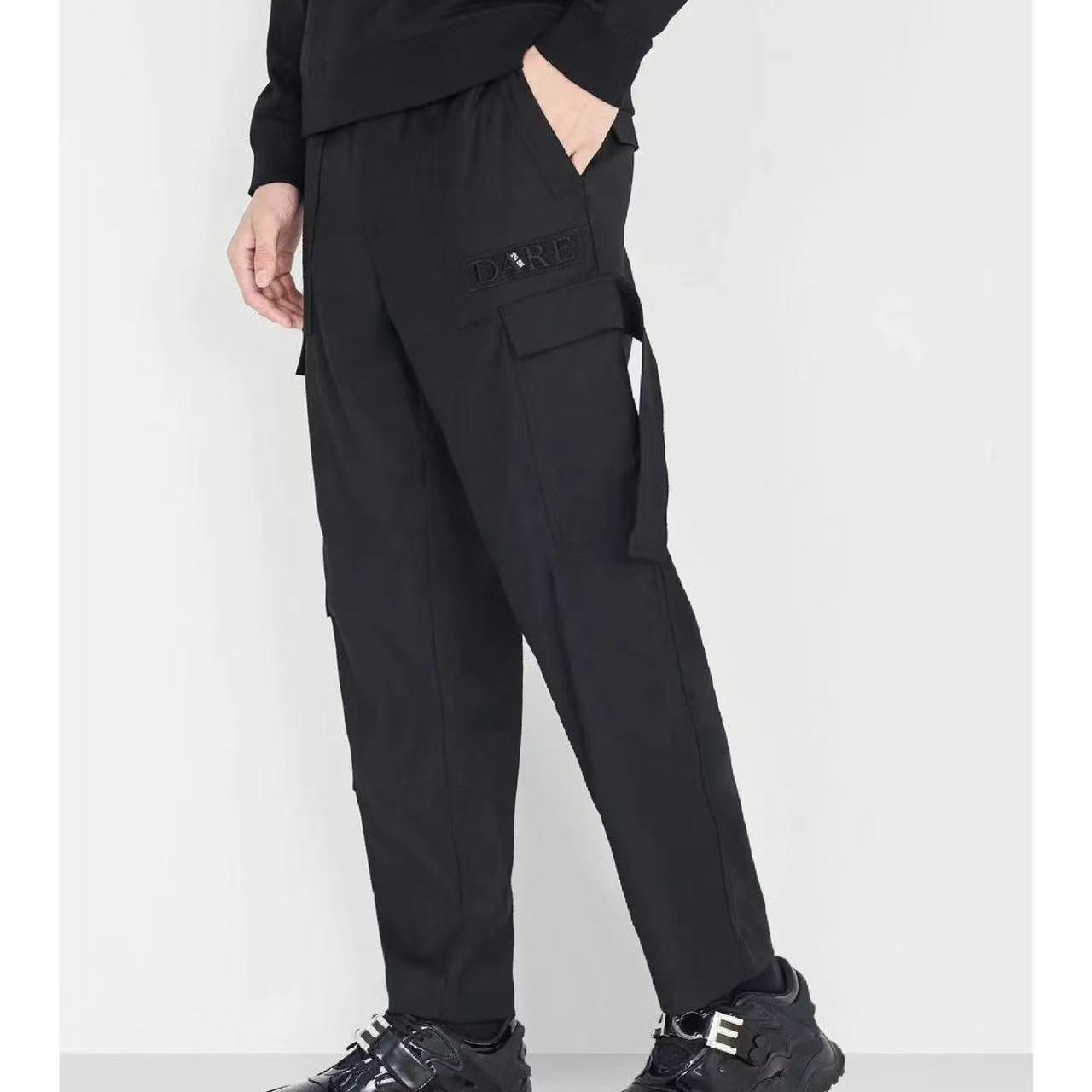 商场款秋季男士字母刺绣休闲百搭美式机能复古风工装裤60150/L4