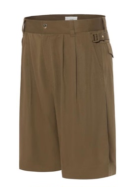 夏季男士莱赛尔天丝可调节腰袢宽松休闲五分短裤61540/N1