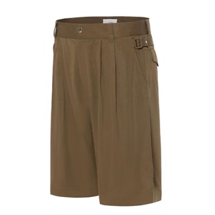 61540 莱赛尔天丝可调节腰袢宽松休闲五分短裤 男士 夏季