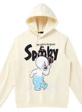 (鸟)冬男士鬼马系列连帽卫衣加绒保暖宽松套头休闲外套A4804/J11