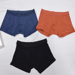 柜价288 抗菌四角裤 男士 舒适透气平角短裤 衩PB4A01 内裤 三条盒装
