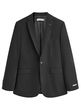 （鸟）春秋季男士西服时尚商务金属别针休闲西装外套潮C3X17/i17