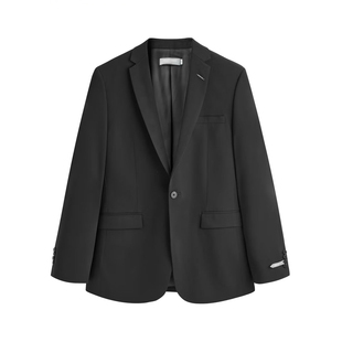 男士 春秋季 西服时尚 商务金属别针休闲西装 i17 外套潮C3X17 鸟