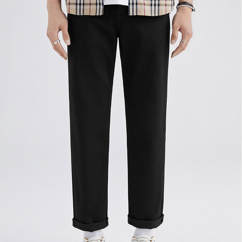 男士冰氧吧凉感直筒牛仔裤