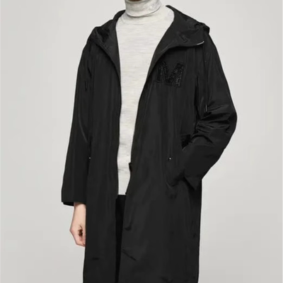 吊价1499元~G家春季男士中长款连帽风衣时尚休闲外套薄8664E/H7