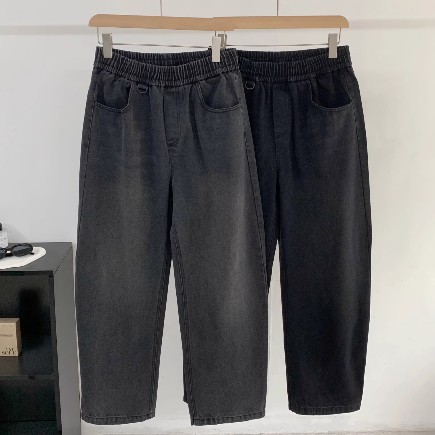 男士纯棉秋冬款弯刀牛仔裤