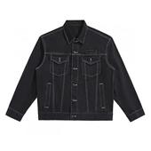 男士 工装 明线夹克潮翻领休闲时尚 秋季 牛仔外套茄克上衣B4E05 H12