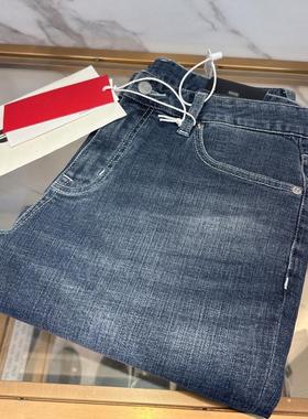 G家2025春季新款男士都市通勤直筒牛仔裤修身休闲长裤5004I/E17