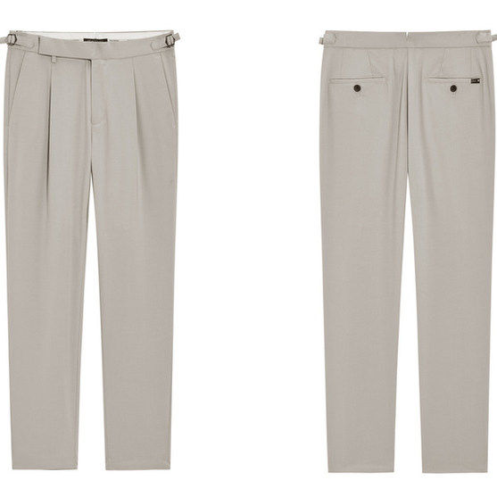 男士商务休闲垂感锥形小西裤