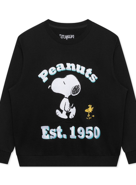 G家秋冬季男士卫衣时尚卡通联名款刺绣加绒保暖圆领上衣1010K/i15