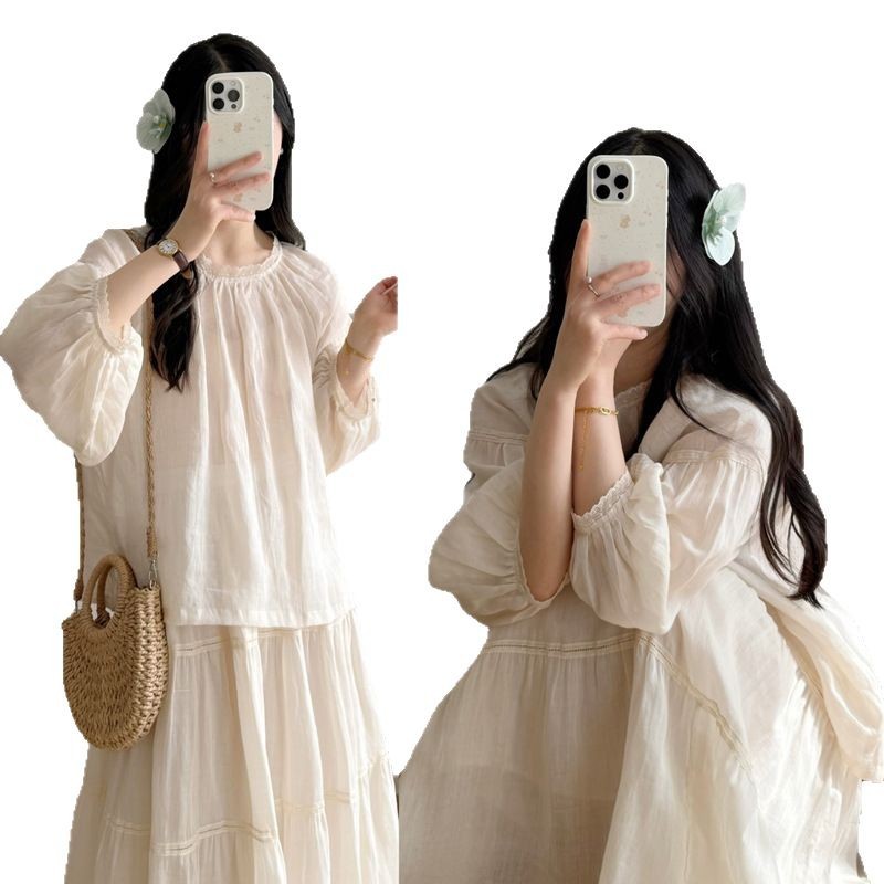 2025夏苎麻衬衫女士宽松大码衬衫