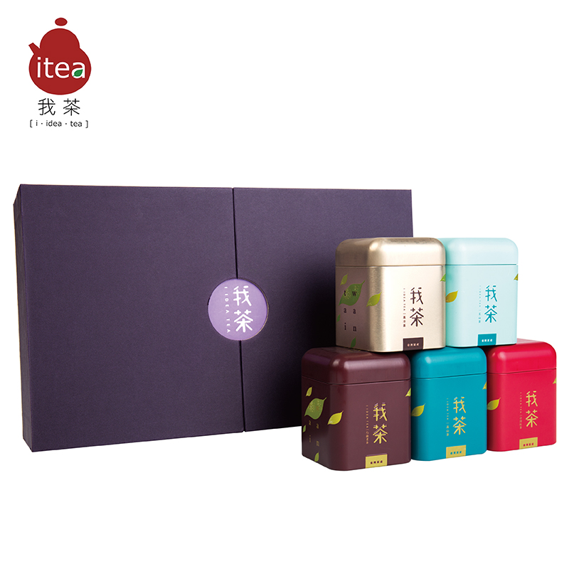 紫玉函茶叶礼盒 我茶五款茶品 丰富搭配