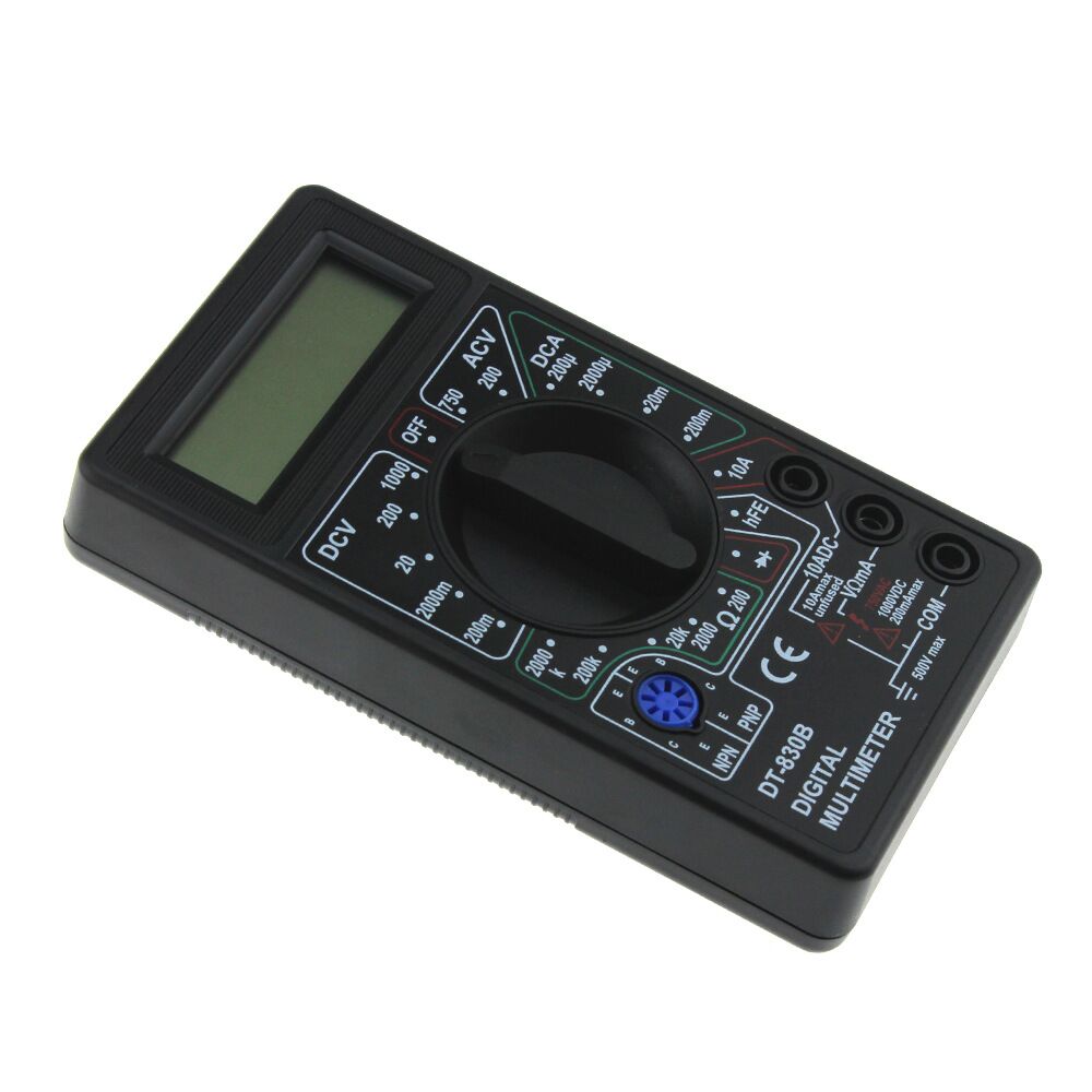 전압 저항기 다이오드 및 삼극관 수리 측정을 위한 DT830B 디지털 멀티미터 전기 기술자 테스트 멀티미터 830B