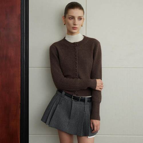 开衫修身羊毛针织衫春秋款