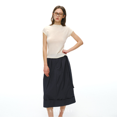 夏季工装棉质宽松长款半身裙