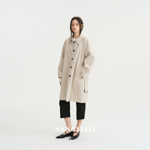 NANCYLILI通勤中长款风衣女