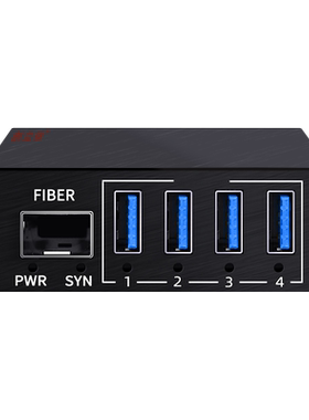 创立信 USB3.0光端机光纤延长器支持3.0类型的高速摄像头、触摸屏、游戏控制器等设备