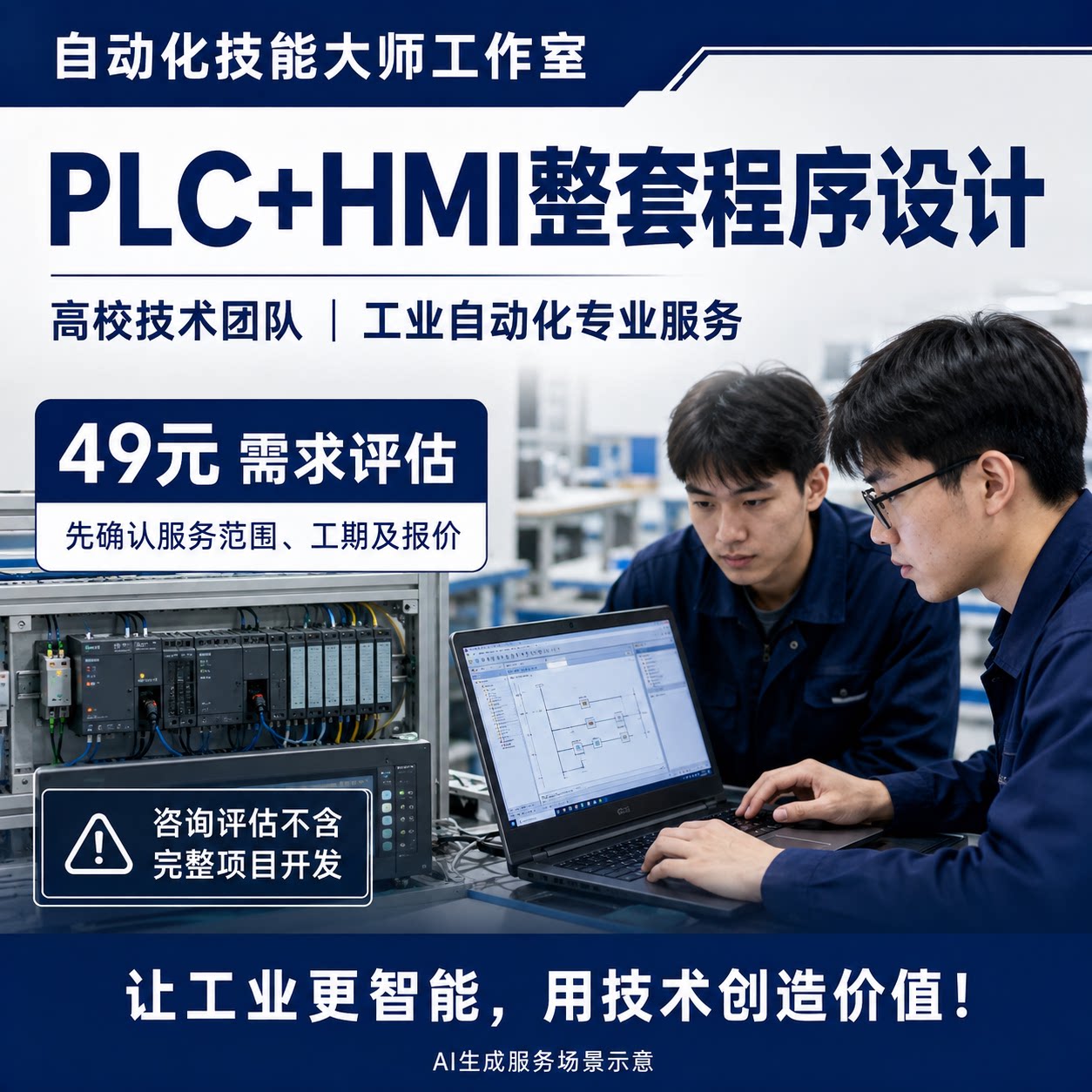 PLC HMI整套程序设计 自电工电器设计