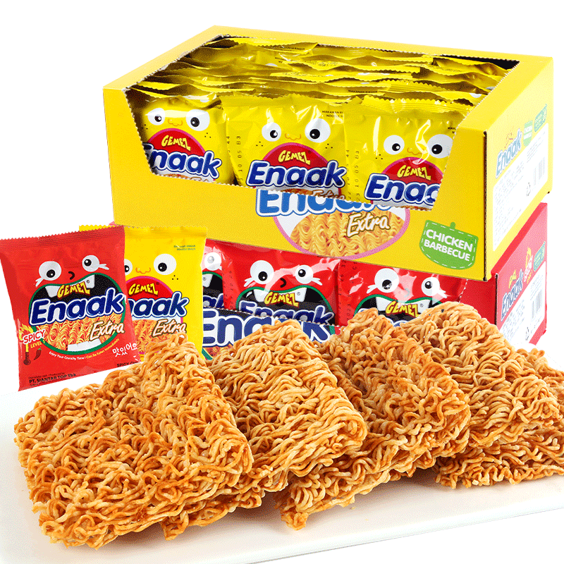 印尼enaak30g火辣小鸡干脆面