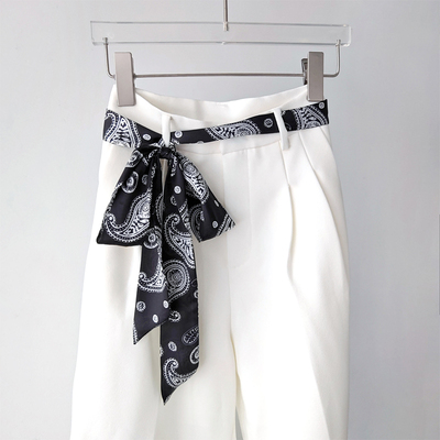 复古小长条丝巾腰带女2025新款系脖高级感丝带飘带腰间配饰配裙子