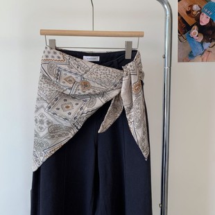 三角巾丝巾腰带女装饰2026年春季新款围巾叠穿屁帘高级感披肩外搭