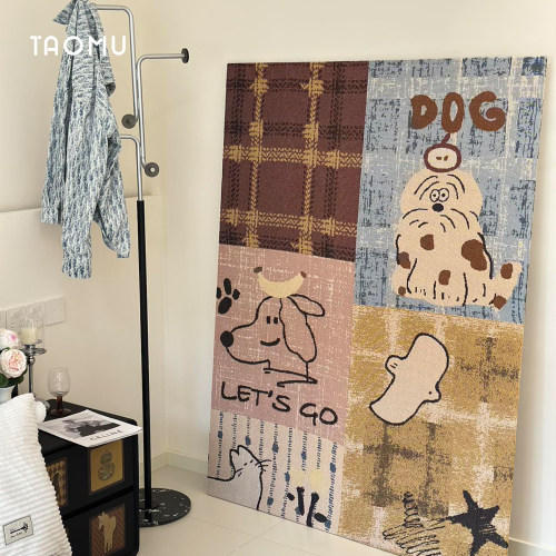 TaoMu客厅沙发背景墙装饰画手工diy治愈系软装挂画玄关大幅落地画
