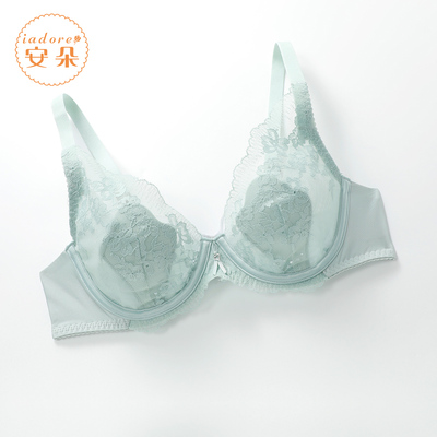 安莉芳旗下安朵兔耳朵打孔花朵杯文胸女士大胸显小内衣HB00297