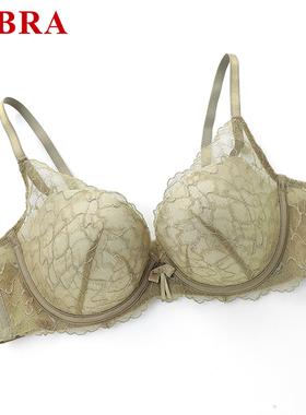 安莉芳旗下E-BRA蕾丝立体掌托杯女士内衣小胸聚拢上托文胸KB00278